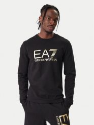 EA7 Emporio Armani Bluza 7M002278 AF22266 MC004 Czarny Regular Fit. Czarne bluzy męskie EA7 Emporio Armani, m, bez wzorów, z bawełny, bez kaptura. Za 449.99 zł.