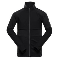 Bluza męska sportowa szybkoschnąca Alpine Pro Dozer. Czarne bluzy męskie Alpine Pro, l, bez wzorów, z nylonu, bez kaptura. W wyprzedaży za 249.00 zł.