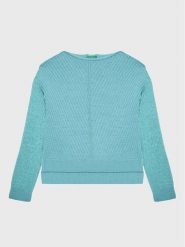 United Colors Of Benetton Sweter 1176C102G Niebieski Regular Fit. Niebieskie swetry dla dziewczynek United Colors Of Benetton, bez wzorów, z syntetyku, bez kołnierzyka, bez ramiączek, bez kaptura. Za 119.99 zł.