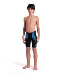 Spodenki Pływackie Chłopięce Arena Openings Swim Jammer. Czarne kąpielówki dla chłopców Arena, bez wzorów, z materiału. Za 256.03 zł.