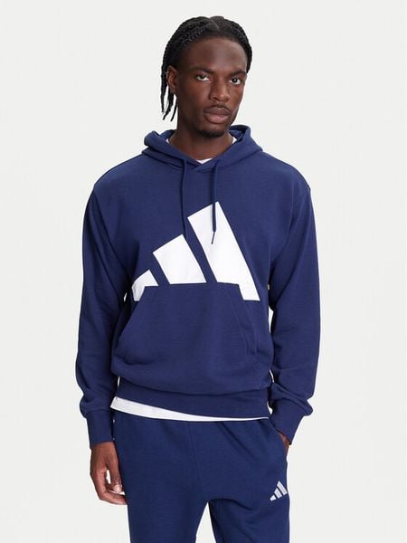 Adidas Bluza Essentials Big Logo JE8890 Granatowy Regular Fit. Niebieskie bluzy męskie Adidas, m, bez wzorów, z bawełny, bez kaptura. Za 159.99 zł.