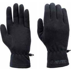 Rękawiczki polarowe dla kobiet Hi-tec Lady salmo. Czarne rękawiczki damskie Hi-tec, na zimę, bez wzorów, z polaru, sportowe. W wyprzedaży za 29.99 zł.