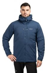Kurtka termiczna męska Xenair Alpine. Niebieskie kurtki męskie RAB, l, bez wzorów, z syntetyku, bez kaptura. Za 1,169.99 zł.