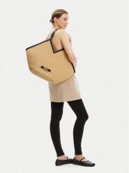 Max Mara Beachwear Torebka 2516511079650 Beżowy. Brązowe torebki do ręki damskie Max Mara Beachwear, bez wzorów, z syntetyku, bez dodatków. Za 678.99 zł.