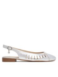 Lasocki Baleriny RST-KOLETTA-15 Srebrny. Szare baleriny damskie Lasocki, bez wzorów, ze skóry, bez obcasa. Za 149.99 zł.