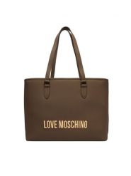 LOVE MOSCHINO Torebka JC4190PP1OKD0203 Brązowy. Brązowe torebki do ręki damskie Love Moschino, bez wzorów, ze skóry, bez dodatków. Za 1,049.00 zł.
