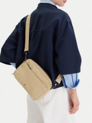 Beverly Hills Polo Club Torebka CEOWB-BHPC-L-007-09 Beżowy. Brązowe listonoszki damskie Beverly Hills Polo Club, bez wzorów, z materiału, bez dodatków. Za 129.99 zł.