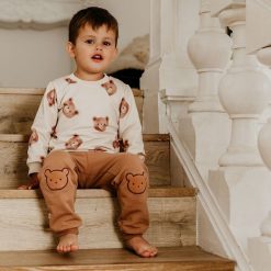 Eevi Bluza bawełniana w misie dla chłopca Eevi Cars&Bears 104. Bluzy dla chłopców Eevi, bez wzorów, z bawełny, bez ramiączek, bez kaptura. Za 61.99 zł.