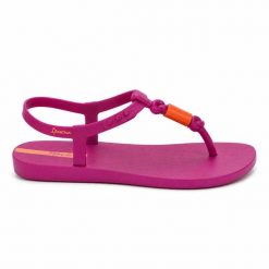Sandały japonki Ipanema 26674 CLASS FEVER. Czerwone klapki damskie Ipanema, bez wzorów, z materiału, eleganckie, bez obcasa. Za 69.00 zł.