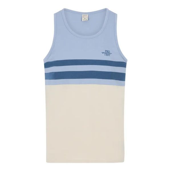 Tank top Protest Ipsa. Niebieskie t-shirty męskie Protest, na lato, l, bez wzorów, z materiału, wakacyjne, bez kołnierzyka. Za 134.50 zł.