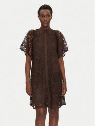 Bruuns Bazaar Sukienka koktajlowa Sago Philly BBW4583 Czarny Loose Fit. Czarne sukienki damskie Bruuns Bazaar, bez wzorów, z syntetyku, wizytowe, bez kołnierzyka, bez ramiączek. Za 849.99 zł.