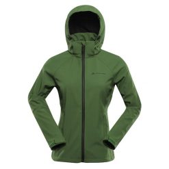 Kurtka softshell damska Alpine Pro Hoora. Zielone kurtki sportowe damskie Alpine Pro, s, bez wzorów, z softshellu, bez kaptura, trekkingowe. W wyprzedaży za 369.00 zł.