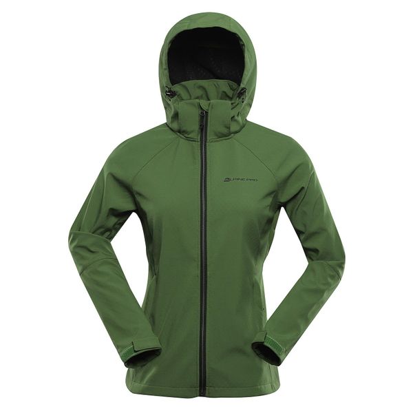 Kurtka softshell damska Alpine Pro Hoora. Zielone kurtki damskie Alpine Pro, s, bez wzorów, z softshellu, bez kaptura, trekkingowe. W wyprzedaży za 369.00 zł.