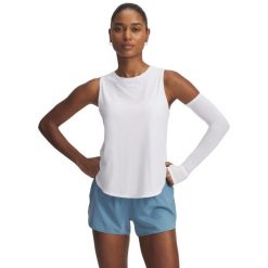 Damski tank top Under Armour Launch Elite. Białe obuwie sportowe damskie Under Armour, bez wzorów, na fitness i siłownię. Za 276.50 zł.