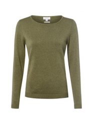 Brookshire Sweter z dzianiny DAmen Kobiety drobna dzianina zielony marmurkowy, XXL. Zielone swetry damskie brookshire, na jesień, xxl, bez wzorów, z bawełny, bez kołnierzyka, bez ramiączek, bez kaptura. Za 199.95 zł.