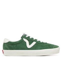 Tenisówki Vans. Zielone trampki i tenisówki damskie Vans, bez wzorów, sportowe, bez zapięcia. Za 309.99 zł.