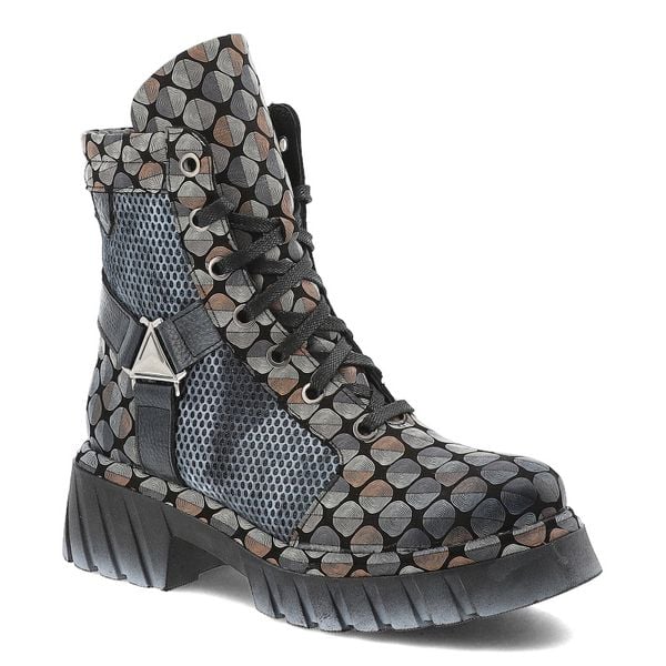 Multikolor Botki Maciejka Stylowe Obuwie Damskie Premium. Szare kozaki damskie Maciejka, ze skóry, bez obcasa, na koturnie. Za 577.99 zł.