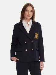 Maryley Marynarka 25IB288/M02/07BL Granatowy Regular Fit. Niebieskie żakiety damskie Maryley, m, bez wzorów, z syntetyku. Za 499.99 zł.