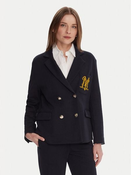 Maryley Marynarka 25IB288/M02/07BL Granatowy Regular Fit. Niebieskie żakiety damskie Maryley, m, bez wzorów, z syntetyku. Za 389.99 zł.