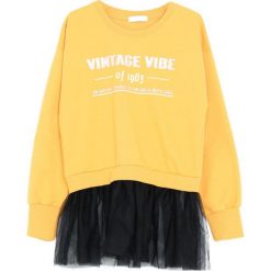 Żółta Bluza Like This Paradise. Żółte bluzy dla dziewczynek marki Born2be. Za 49.99 zł.
