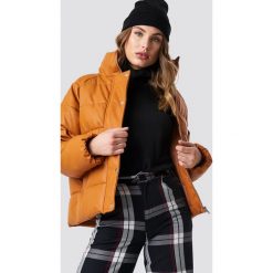 NA-KD Trend Kurtka skórzana Padded - Brown,Orange,Copper. Kurtki damskie marki NA-KD Trend. Za 364.95 zł.