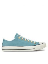 Converse Trampki Chuck Taylor All Star Leather A13817C Niebieski. Niebieskie trampki i tenisówki damskie Converse, bez wzorów, ze skóry, retro, bez zapięcia. Za 219.99 zł.