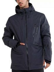 Kurtka narciarska męska Decatur Jacket. Czarne kurtki męskie Fundango, na zimę, m, bez wzorów, z materiału, sportowe, z kapturem. Za 799.90 zł.