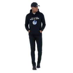Bluza z kapturem Golden State Warriors NBA. Czarne bluzy męskie New Era, l, bez wzorów, z materiału, z kapturem. Za 244.00 zł.