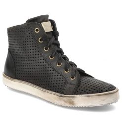 Czarne Botki Carinii Modne Buty Damskie. Czarne botki damskie Carinii, na wiosnę, ze skóry, biznesowe, bez obcasa, bez zapięcia. Za 259.00 zł.
