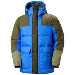 Kurtka z kapturem Helly Hansen Escape Down. Niebieskie kurtki męskie Helly Hansen, m, bez wzorów, z puchu, z kapturem. W wyprzedaży za 1,381.50 zł.