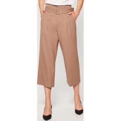 Spodnie culotte - Beżowy. Spodnie materiałowe damskie marki Mohito. W wyprzedaży za 79.99 zł.