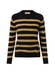 MOS MOSH Sweter z dzianiny z zawartością alpaki Kobiety czarny, S. Czarne swetry damskie Mos Mosh, s, bez wzorów, z dzianiny, eleganckie, bez kołnierzyka, bez ramiączek, bez kaptura. Za 329.95 zł.
