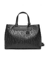 Armani Exchange Torebka XW001222 AF15774 UC001 Czarny. Czarne torebki do ręki damskie Armani Exchange, bez wzorów, ze skóry, bez dodatków. Za 539.99 zł.