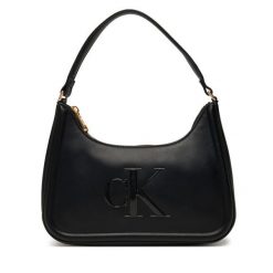 Torebka Calvin Klein. Czarne torebki do ręki damskie Calvin Klein, bez wzorów, klasyczne, bez dodatków. Za 329.99 zł.