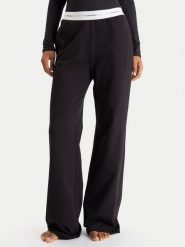 Calvin Klein Underwear Spodnie piżamowe LV00QS7518 Czarny Regular Fit. Czarne piżamy damskie Calvin Klein Underwear, xl, bez wzorów, z bawełny, bez ramiączek. Za 259.99 zł.