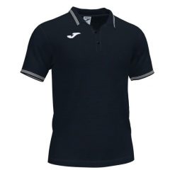 Koszulka polo tenisowa męska Joma Campus III. Czarne koszulki polo męskie Joma, m, bez wzorów, bez kołnierzyka, bez ramiączek, do piłki nożnej. Za 163.50 zł.