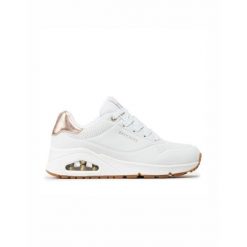 Buty Damskie Skechers Uno Na co dzień Klasyczne. Białe obuwie sportowe damskie Skechers, bez wzorów, trekkingowe, Skechers Sport. Za 339.00 zł.