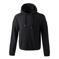 Bluza damska z kapturem Athlecia Namier. Czarne bluzy sportowe damskie Endurance, bez wzorów, z kapturem, na fitness i siłownię. Za 243.50 zł.