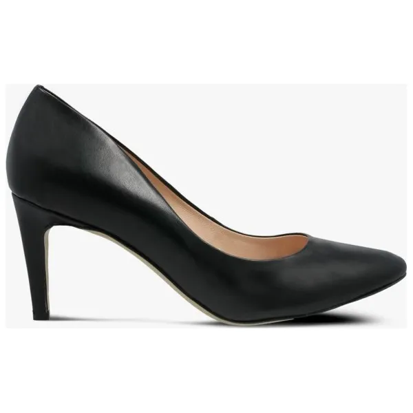 Symbiosis Charlotte Szpilki Czarne buty damskie, czarny, rozmiar 6. Czarne szpilki damskie Symbiosis, bez wzorów, ze skóry, bez obcasa, bez zapięcia. W wyprzedaży za 127.49 zł.