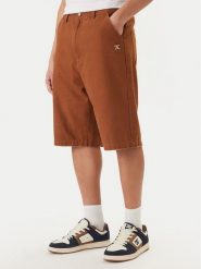 DC Shoes Szorty jeansowe EDYWS03167 Miedziany Wide Leg. Brązowe szorty męskie DC Shoes, m, bez wzorów, z bawełny. Za 319.99 zł.