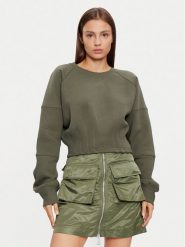 Alpha Industries Bluza 148031 Zielony Regular Fit. Zielone bluzy damskie Alpha Industries, s, bez wzorów, z syntetyku, bez kaptura. Za 309.99 zł.