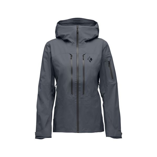 Damska kurtka narciarska Black Diamond Recon LT Stretch. Szare kurtki damskie Black Diamond, na zimę, bez wzorów, bez kaptura. Za 1,618.00 zł.