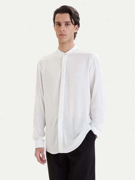 HUGO Koszula Kaleb 50554719 Beżowy Slim Fit. Brązowe koszule męskie Hugo, m, bez wzorów, z wiskozy, bez kołnierzyka, bez ramiączek. Za 307.99 zł.