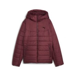 Damska kurtka wyścielana Essentials z kapturem PUMA. Czerwone kurtki damskie Puma, bez wzorów, z puchu, z kapturem. Za 399.00 zł.