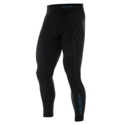 Termoaktywne męskie legginsy narciarskie Thermo. Czarne legginsy sportowe męskie Brubeck, l, bez wzorów, z dzianiny, narciarskie. Za 159.99 zł.