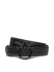 Pinko Pasek Damski Love Berry H3 Belt. PE 24 PLT01 100125 A1K2 Czarny. Czarne paski damskie Pinko, bez wzorów, ze skóry. Za 419.99 zł.