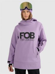 4F Bluza snowboardowa z softshellu membrana 5000 damska - fioletowa L. Fioletowe bluzy damskie 4f, l, bez wzorów, z materiału, bez kaptura, snowboardowy. Za 399.99 zł.