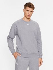 Under Armour Bluza Ua Rival Fleece Crew 1379755 Szary Loose Fit. Szare bluzy męskie Under Armour, m, bez wzorów, z bawełny, bez kaptura. Za 109.88 zł.