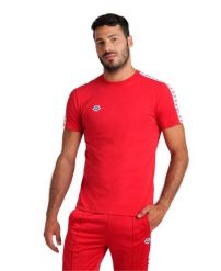 Koszulka sportowa Arena M T-Shirt Team Icons. Czerwone t-shirty męskie Arena, m, z aplikacjami, z bawełny, klasyczne, bez kołnierzyka. Za 149.49 zł.