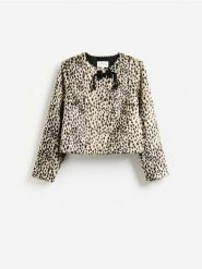 Kurtka z włosiem - wielobarwny. Kurtki damskie Reserved, l, bez wzorów, z tkaniny, bez kaptura. Za 359.99 zł.